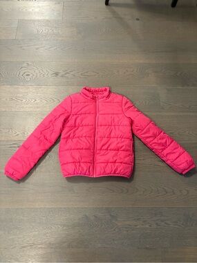 Joe Fresh pink girls spring jacket sz 14 EUC